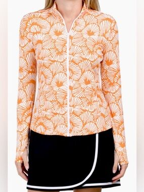 Tommy Bahama Golf Tennis Full Zip Jacket Pullover L